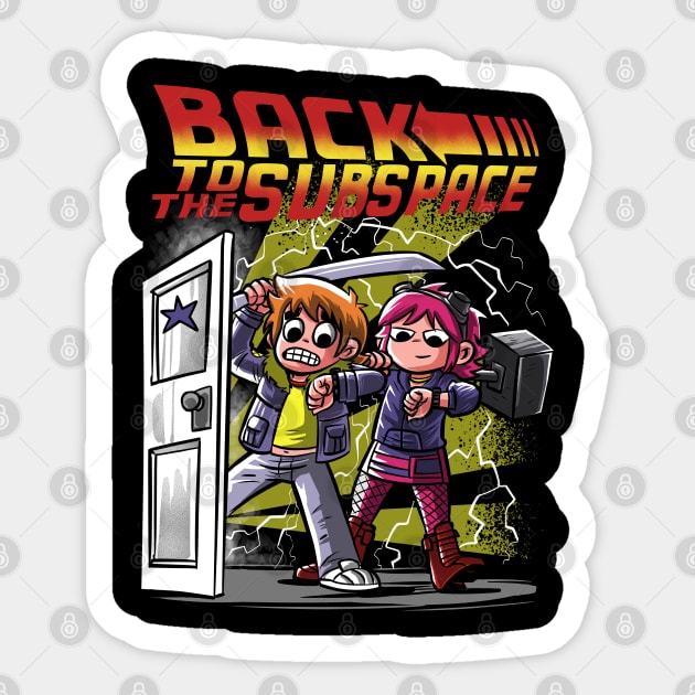 Back to the Subspace Sticker by Zascanauta